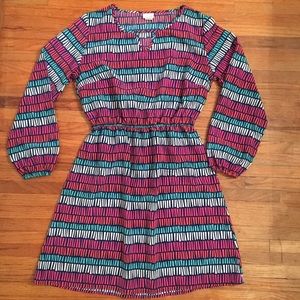 Color Me Multi-Color Polyester Dress- Size Large
